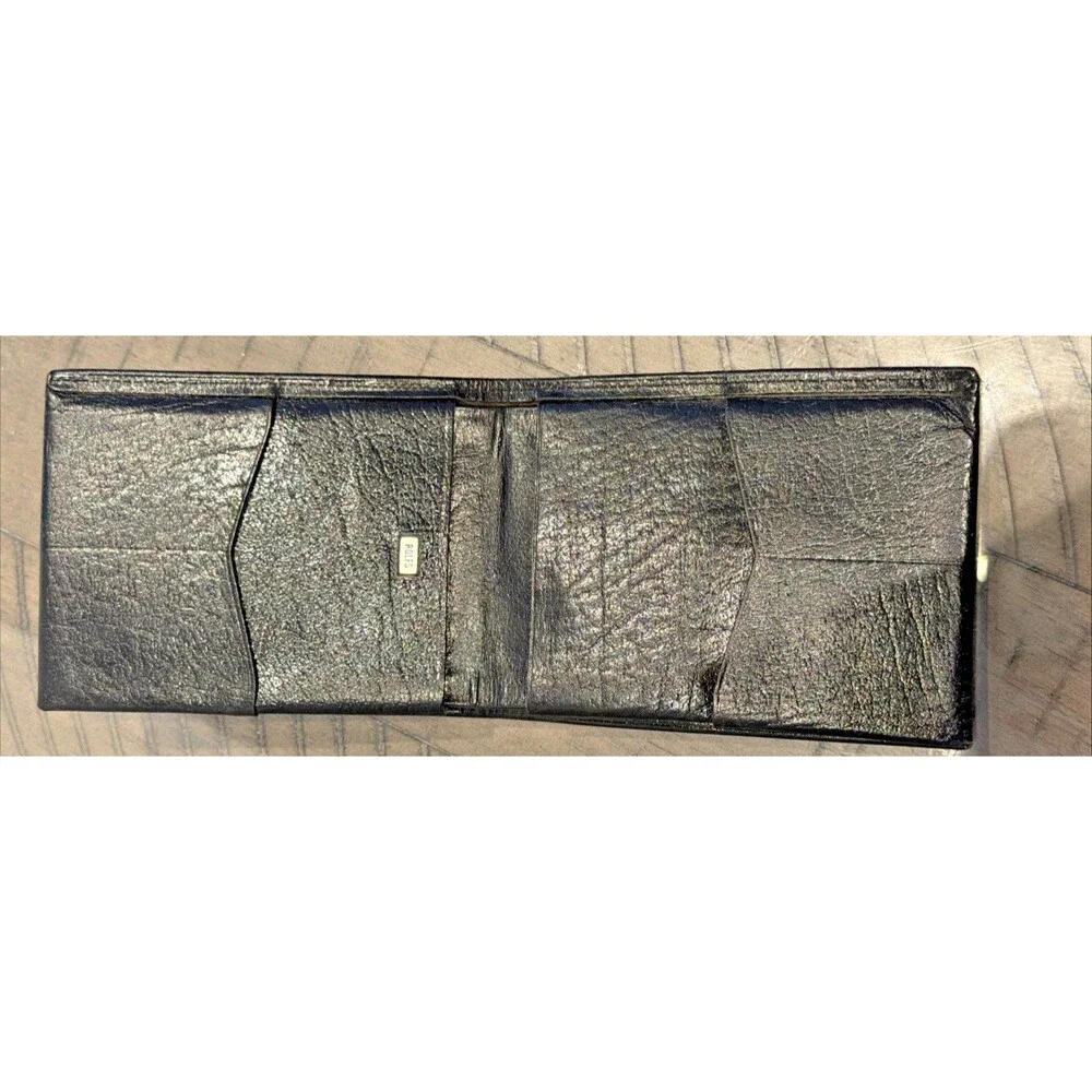 Rolfs mens leather wallet USA Black Billfold Buffalo Calf Bifold